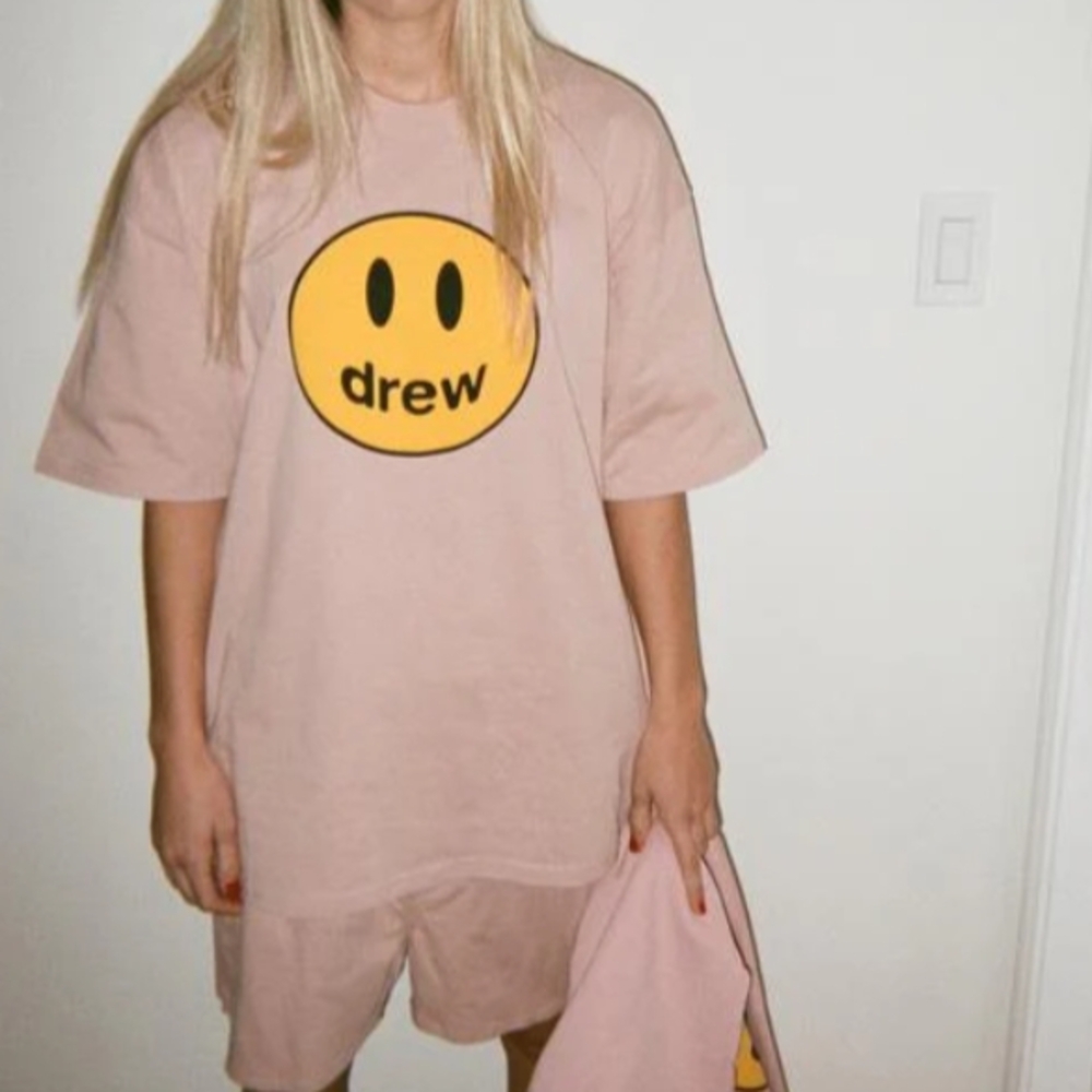 Drew House Pink Smiley Face T-Shirt Size S/M.